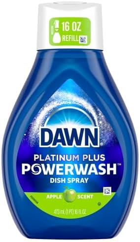 Dawn 52367 Platinum Powerwash Dish Spray Soap, Apple Scent, 16-oz. Refill