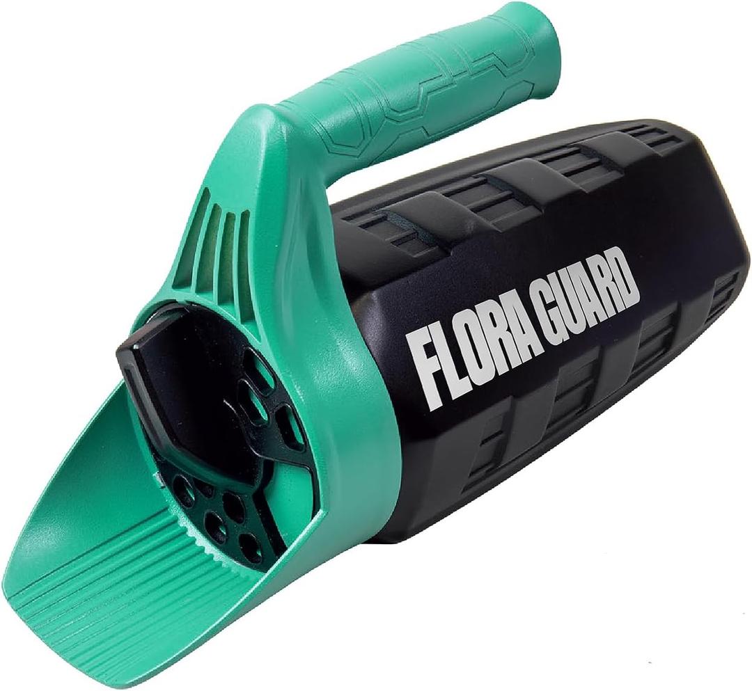 FLORA GUARD Hand Seed Spreader for Lawn, Adjustable Handheld Grass Seed & Fertilizer Spreader, Multipurpose Shaker for Salt, Ice Melt & Garden Seeding, Lightweight (30 oz)