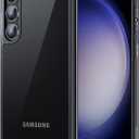 JETech Case for Samsung Galaxy S23 5G 6.1-Inch, Non-Yellowing Shockproof Bumper Protective Phone Cover, Anti-Scratch Hard PC Back (Black)