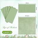 Seajan 120 Pcs Sage Green Linen Feel Napkins 2 Ply Sage Green Wedding Napkins Disposable Soft Linen Dinner Guest Hand Towels for Wedding Bridal Baby Shower Decorations Supplies