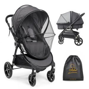 Orzbow Baby Mosquito Net for Stroller, Universal Fit, Breathable, Black
Tear-Resistant Mesh, Insect Barrier w/Travel Bag for Stroller, Car Seat, Bassinet, Cradle, Mini Cribs, Baby Summer Essential
Amazon's Choice