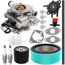 Hsbxbx 2485334S Carburetor Compatible with Kohler CH25 CH730 740 25HP 27HP Engines - Compatible with 24-853-34-S 24-853-162-S 24-853-93-S Fuel Pump, Air Filter, and Oil Filter