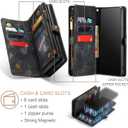 Asuwish Phone Case for Samsung Galaxy S20 Ultra Glaxay S20ultra 5G Zipper Wallet Cover with Tempered Glass Screen Protector and Flip Card Holder Cell Accessories Gaxaly 20S S 20 A20 20ultra G5 Black