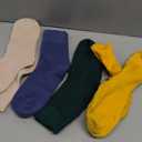 BenSorts Women's Winter Boots Socks Thick Warm Cozy Crew Socks Solid Color Gifts 5 Pack