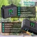Biling Automatic Drip Irrigation Kit, 8W Solar Irrigation System with Battery for Garden with Digital Programmable Timing Modes, Solar Watering System Take Care Your Plants