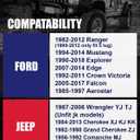 FLYCLE 2 inch 5x4.5 Wheel Spacers for TJ YJ XJ MJ KJ KK ZJ, 5x114.3mm Wheel Spacer for Wrangler Ranger Explorer Mustang Edge 1/2-20 Studs with 82.5mm Center Bore