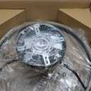 VOLISUN Low Profile Ceiling Fans with Lights and Remote, 23.6in Flush Mount Ceiling Fans with Light, 3000K-6500K Dimmable Fandelier LED Fan Light, Bladeless Ceiling Fan with Lights for Bedroom,(Black)