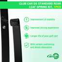 Club Car Rear Leaf Spring Kit, Golf Cart Rear Leaf Spring Kit Suitable for Club Car DS Golf Cart, OEM#: 1010974/103629001, 1015583/102506601, 1012180, 102506401