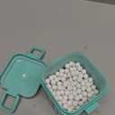 Ceramic Pie Weights Reusable 10mm Baking Beans Pie Crust Weights Natural Ceramic Stoneware with Wheat Straw Container (1PCS (1.2 LB))