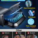 VANMASS 85+LBS Strongest Suction & Military-Grade Ultimate Car Phone MountPatent & Safety Certs Cell Phone Holder Truck Desk Mount for Dashboard Windshield Vent for iPhone 17 Pro Max 16 15 Samsung (Black)