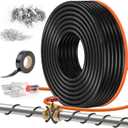 70FT3FT-200FT Pipe Heating Cable for Pipe Freeze Protection, Heat Cable for Water Pipes(Metal and Plastic), Pipe Heat Tape Keeps Water Flowing at -40F 5w/ft, 120V Plumbing fixture