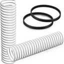 Lower Duct Hose with Replacement Belts, Compatible with Shark NV752 NV751 NV340 NV400 NV501 NV502 NV552 NV650 UV795 Rotator Vacuum Cleaner, 1-1/2 Lower Hose Replacements Parts (2 Pack)