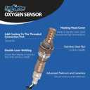 Oxygen O2 Sensor Upstream for Honda Civic 1.7L 2001-2003 Accord 2.2L 2.3L 1990-2002 Prelude 2.2L 1997-2001, for Acura CL EL NSX TL 1.7L 3.0L 3.2L 1999-2005, Replace 234-4621