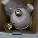 Socket Fan Light Ceiling Fans with Lights and Remote, Dimmable LED 3 Colors 3000K-6500K, 1556 Lumens Light Bulb Screw in Ceiling Fan for Bedroom, Kitchen, Living Room, Closet