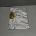 Ohuimrt 100 Pack Cellophane Bags with Bottom Gusset, 8 x 11 x 3 Inch Clear Treat Bags Plastic Goodie Gift Packaging with Ties for Popcorn, Candies, Snacks, Party Favors, Cookies