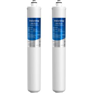 Waterdrop I2000 2 Under Sink Water Filter, Replacement for Everpure I2000 2, EV9612-22, MC2, ESO7, MH2, EV9612-56, EV9607-25, EV9613-21, NSF/ANSI 42 Certified, 26000 Gallons, 2 Pack