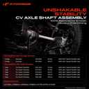 A-Premium CV Axle Shaft Assembly Compatible with Jeep Grand Cherokee 2011-2022 & Dodge Durango 2011-2022, 3.0L 3.6L 5.7L 6.2L 6.4L, AWD with 1 Speed Transfer Case, Front Left Driver Side