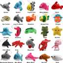 25 Pack Mini Ocean Animal Plush Toys,Sea Creatures Stuffed Toy for Kid Party Favor,Small Keychain Decoration for Christmas Tree,Goody Bag Fillers,Stocking Stuffers,Easter Eggs Fillers,Dog Cat