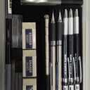 Nicpro 6PCS Art Mechanical Pencil Set, 3PCS Metal Drafting Pencil 0.5 mm & 0.7 mm & 0.9 mm & 3PCS 2mm Graphite Lead Holder (2B HB 2H) For Writing, Sketching Drawing With Lead Refills Case (Silver)