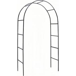 Garden Arch, Outdoor Flower Garden Arch Trellis, Sturdy Steel Arbor for Climbing Plants, Wedding Decoration, 7'8" H x 4'5" W, Dark Green