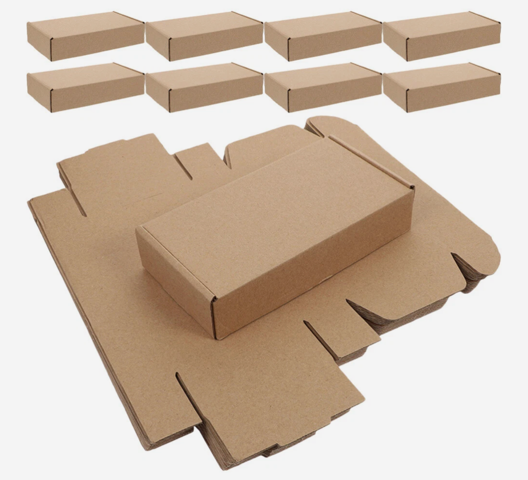 10pcs Corrugated Cardboard Box Corrugated Shipping Box Small Packaging Box, Size 13"×15.5"×3"