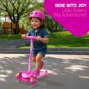 3 Wheel Scooter for Kids, Smooth Light Up LED Front Wheels, Wide Anti Slip Deck, Rear Foot Brake, Easy Lean to Steer Maneuvering, Indoor & Outdoor Ride On Toys for Ages 2 Up,