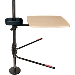 Stander EZ Swivel Overbed Table, Adjustable Medical Lap-Desk and Large Bedside-Tray with Cupholder, Tablet Holder & Organizer Pouch, 360 Degree Rotating Tray & Laptop Computer Desk for Home Beds