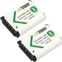 Wasabi Power NP-BX1 Battery (2-Pack) for Sony NP-BX1/M8, ZV-1, ZV-1 II, Cyber-Shot DSC-HX95, HX99, HX350, RX1, RX1R II, RX100 (II/III/IV/V/VA/VI/VII), FDR-X3000, AS300, and More