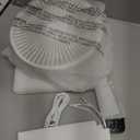 Edvision 8" Portable Oscillating Standing Fan, 8000mAh Rechargeable Pedestal Fan with Remote, Foldable Quiet Travel Fan, 8H Timer, Height Adjustable, Floor & Desk fan for Bedroom, Camping, Office