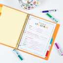 Avery Binder Dividers - 5-Tab Insertable Multicolor Big Tabs for Binders, 6 Sets of Dividers (11109)