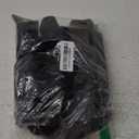 SATINIOR Faux Fur Mittens Fingerless Gloves Convertible Gloves Fluffy Winter Warm Soft Half Finger Fuzzy for Women (Black,Dark Gray)