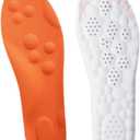 Insoles Men, Shoe Inserts Men, Shoe Inserts for Women, 4D Cloud Technology - Super Soft Comfort Insoles U Shape Memory Foam, Trim to fit (Orange, Women's 5.5-9)
