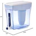 ZeroWater 20-Cup Ready-Pour 5-Stage Water Filter Dispenser with 0 TDS Water Filter – IAPMO Certified to Reduce Lead, Chromium, and PFOA/PFOS