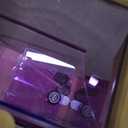 Hicocool Clear Piggy Bank with Lock, Acrylic Piggy Bank for Adults Kids Openable, Reusable Money Saving Box with Key for Birthday (Purple)