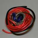 4 Gauge Amplifier Wiring Kit, 2000W Complete All-in-One Car Audio Amp Install Set with RCA & Fuse, Quick Connect for Radio, Subwoofer & Speakers