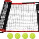 Pickleball Replacement Net 22ft x 3ft for Indoor or Outdoor Fits for Most Free-Standing Pickle Ball Frame Come with 4 Outdoor Pickle Balls (Net Only)