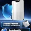 Washour Titanium Cutting Boards for Kitchen, Non-Toxic 2-in-1 Cutting Board, Chopping Boards for Meat and Vegetable, Easy to Clean, Large Size 1611