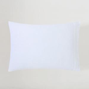 SIJO Premium Stone Washed 100% French Linen Pillowcases, 2-Pack, Small Batch Sourced from Normandy, Breathable and Durable (Snow, Queen)