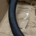 New Fit Be Leather Steering Wheel Cover,Stylish Nappa Leather Carbon Fiber Texture Protector,Non-Slip,Universal 15inch Compatible with Mercedes Benz Accessories (Old -Black)