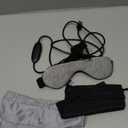 Heated Eye Mask  Warm Compress for Dry Eyes, USB Electric Heating Pad for Stye & Chalazion Eye Treatment, Eye Sleep Mask for Dark Circles and Puffiness Relief (Gray) (Grey)