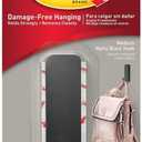 Command Strips 17034mb-Es Medium Matte Black Command Decorative Hook With Command Adhesive Strips