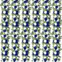 Riceshoot 6 Pcs 26 ft Artificial Eucalyptus Vines Garland with Flowers Faux Floral Greenery Garlands Rose Wreath for Wedding Party Arch Table Decor Backdrop Decorations (Blue and White)