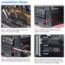 GDSTIME Graphic Card Fans, PCI Slot 3 x 90mm 92mm Fans, Graphics Card Cooler, Video Card VGA Cooler