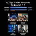 TP-Link Archer BE12000 | Tri-Band Wi-Fi 7 Router | Includes Latest 6GHz Wi-Fi Band | New Wi-Fi 7 Features | 10G Connectivity | Compatible with Alexa and Google Assistant (Archer BE670)