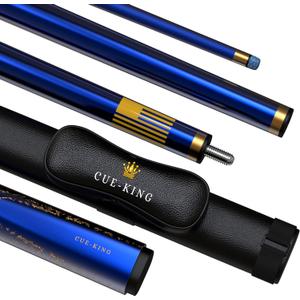 Premier Pool Cue 58" 20oz 2 Piece with 9.5mm Premium Tip and Leather Case, Pool Stick, Cue Stick, Billiard Cue Stick, Taco De Billar, Pool Table Stick, Billiard Stick