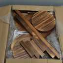 Jotboom Wooden Plant stand Indoor,4 Tier Oval Plant Shelf Corner Plant Stands for Indoor Plants,Tiered Plant Holder Flower Pot Stand for Balcony Bedroom Patio Office