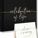Lamare Funeral Guest Book for Memorial Service – Elegant Celebration of Life Guest Book and in Loving Memory Guest Book  Condolences Book for Funeral