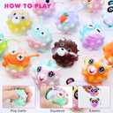 18 Pack Fidget Balls Party Favors, 2 inch 3D Animal Pop Balls Fidget Toys, Party Favors for Kids 4-12, Goodie Bags Stuffers, Pinata Stuffers, Birthday Gifts, Classroom Prizes, Treasure Box Toys