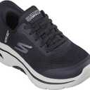 Skechers Women's Go Walk Arch Fit 2.0 Valencia Hands Free Slip-ins Sneaker (Black/White, 12)