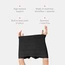 Frida Mom Postpartum Underwear, Disposable Boyshort Panties, Seamless, Stretch Support, New Mom Essentials (One Size, Black)